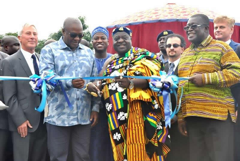 President John Dramani Mahama opens new factory for Blue Skies Ghana